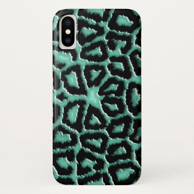 Coques Case-Mate iPhone Girafe verte en bon état métallique (Dos)