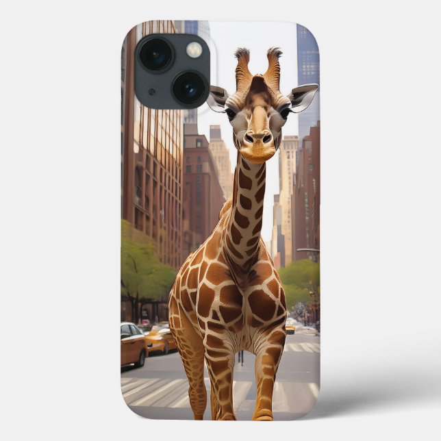 Coques Case-Mate iPhone Giraffe à New York (Verso)