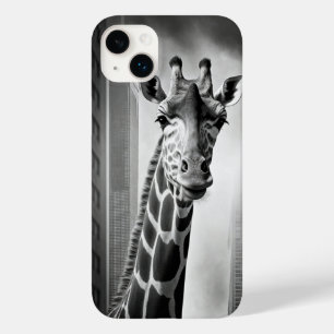 Coque Case-Mate iPhone Giraffe dans une cityscape