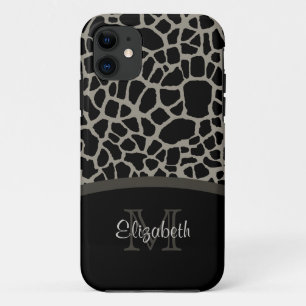 Coque Case-Mate iPhone Giraffe de luxe Imprimer Élégant monogramme et n