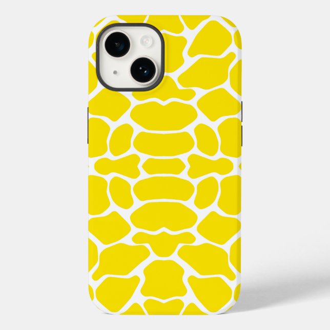 Coques Case-Mate iPhone Giraffe de Safari Jaune d'or (Verso)