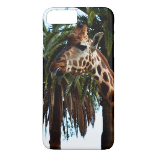 Coque iPhone 7 Plus Giraffe Drôle Qui Donne Une Framboise,