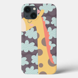 iPhone 13 Coque Giraffe et nuages