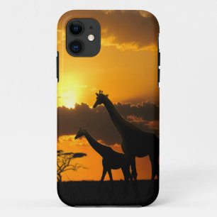 Coque iPhone 11 Giraffe Famille 2
