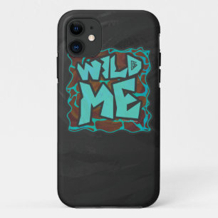 Coque iPhone 11 Giraffe Impression Brown et Turquoise