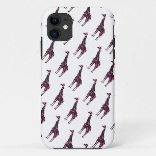 Case-Mate iPhone Case Giraffe Rose chaud et Silhouette noire