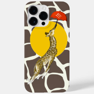 Coques Pour iPhone Giraffe rouge parapluie Brown Giraffe Motif