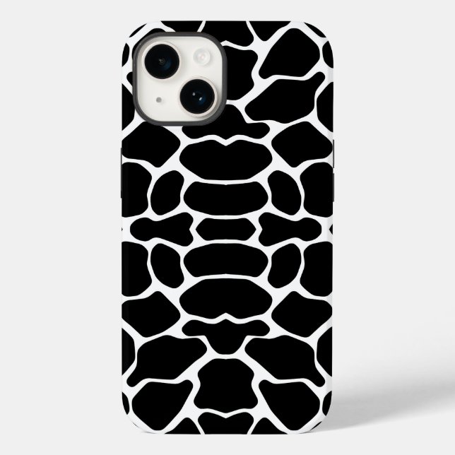 Coques Case-Mate iPhone Giraffe Safari noire (Verso)