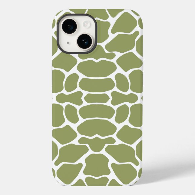 Coques Case-Mate iPhone Giraffe Safari verte (Verso)
