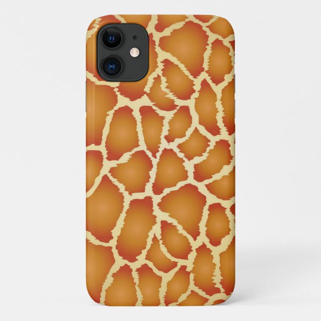 Coques Case-Mate iPhone Giraffe Véritable Peau Texture Brown (Dos)