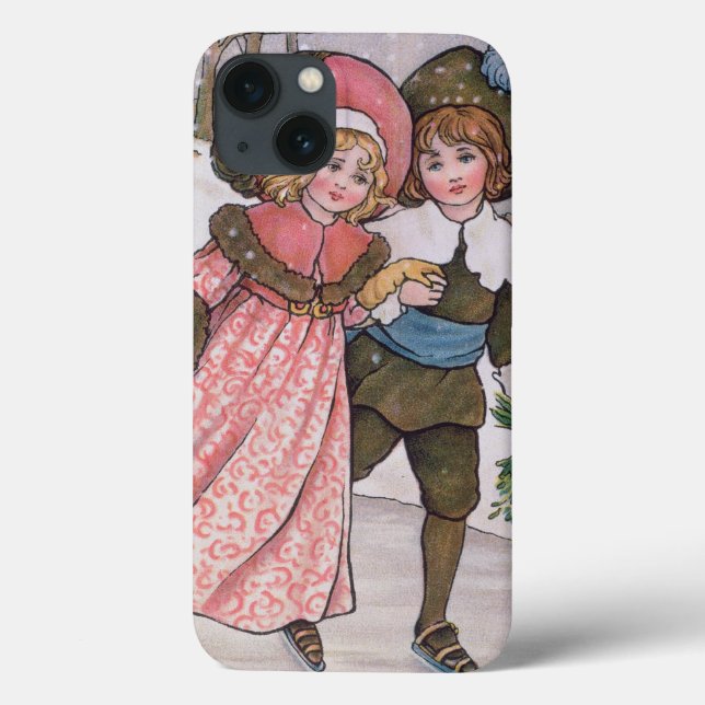 Coques Case-Mate iPhone Girl and Boy Skating (Verso)