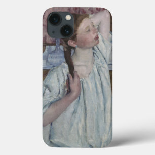 Etui iPhone 13 Girl Arranging Her Hair, 1886 (oil on canvas)