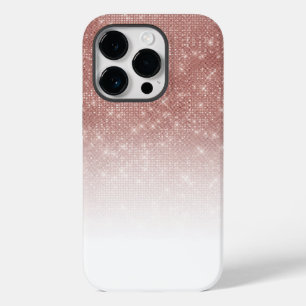 Coque Case-Mate iPhone Girl Faux Rose  Parties scintillant de séquence or