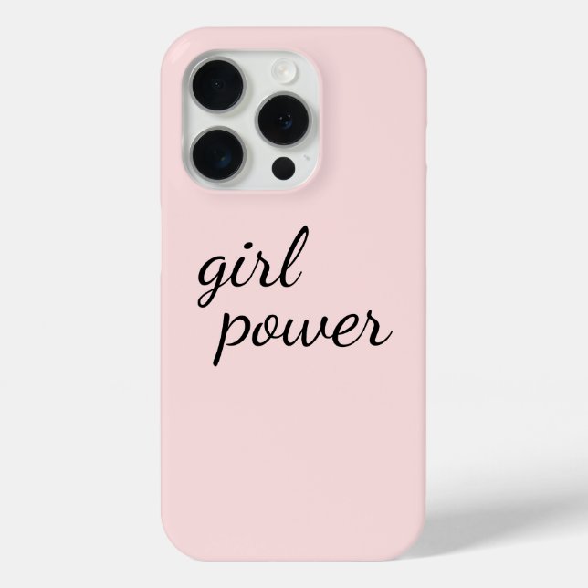 Coques Case-Mate iPhone Girl Gang Girl Power Modern Feminism Blush Pink (Verso)