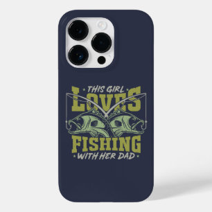 Coque Case-Mate iPhone Girl Love Fishing With Her Papa Fishing Papa citat