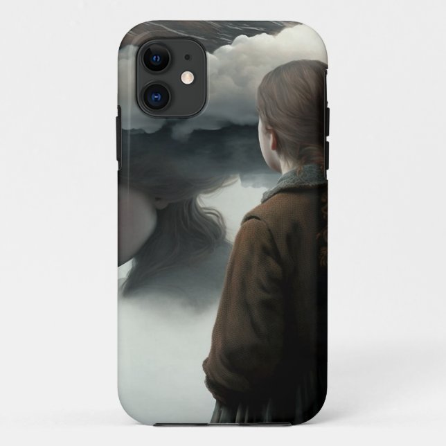 Coques Case-Mate iPhone Girl with clouds (Dos)