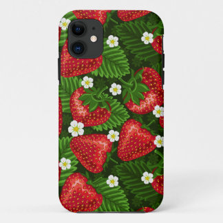 Coque iPhone 11 gisement de fraise