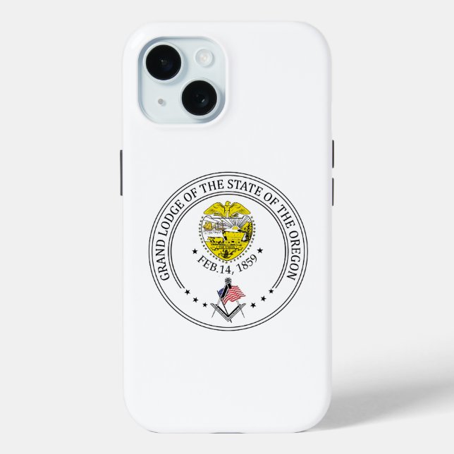 Coques Case-Mate iPhone Gîte de franc-maçonnerie de l'état de l'Oregon (Verso)