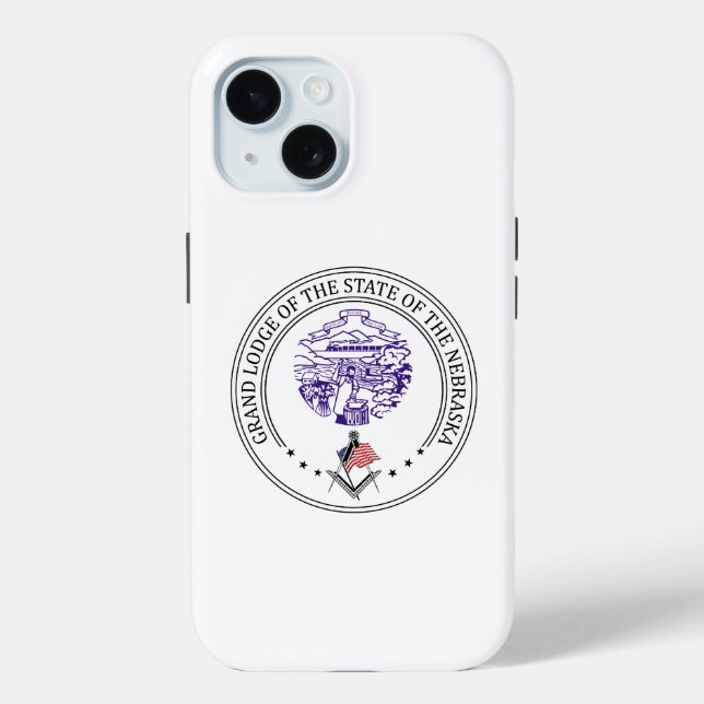 Coques Case-Mate iPhone Gîte de franc-maçonnerie de l'état du Nebraska (Verso)