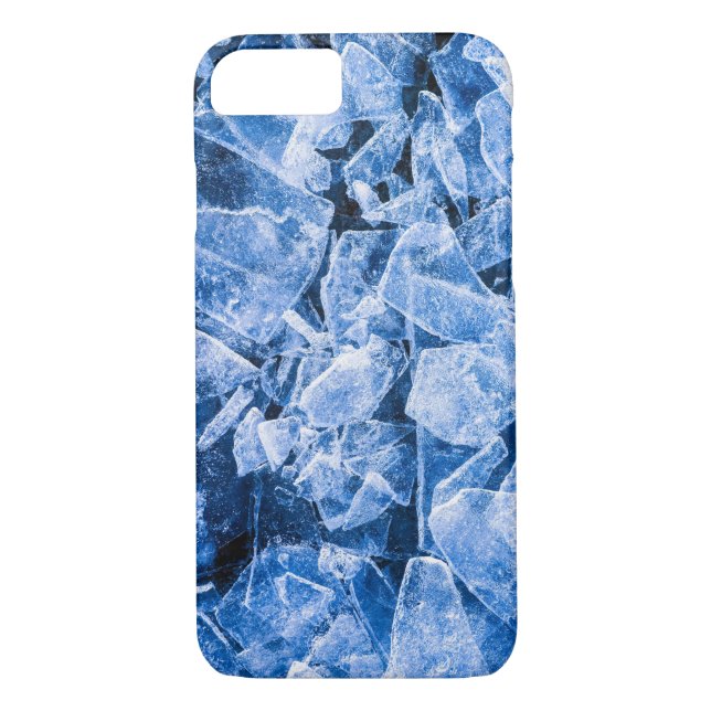Coques Case-Mate iPhone Glace bleue cassée (Dos)