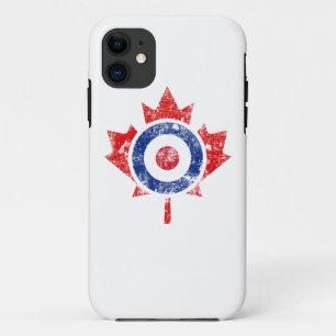 Coque Case-Mate Pour iPhone Glace de bordage de grunge de cible d'hockey du