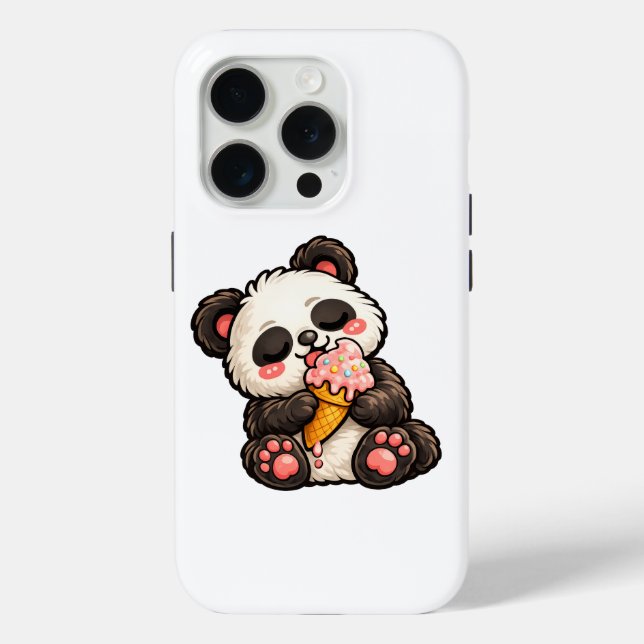 Coques Case-Mate iPhone Glace Panda Mignon (Verso)
