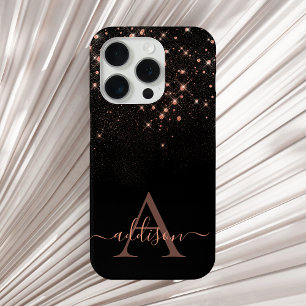 Coque Case-Mate iPhone Glam Rose Parties scintillant or scintillant Éléga