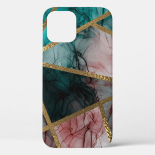 Case-Mate iPhone Case Glam Rust Blush Turquoise & Gold Chic Moderne Glam