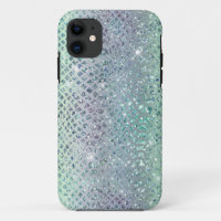 Glam Sparkly Diamond Snakeskin Motif