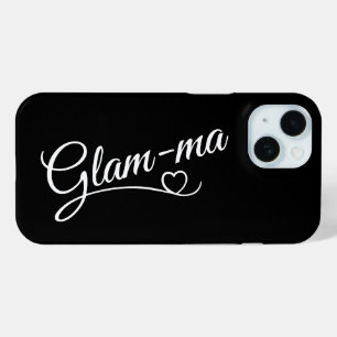Coque Case-Mate iPhone Glamma blanc sur noir