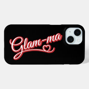 Coque Case-Mate iPhone Glamma rouge/blanc sur noir