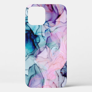 Case-Mate iPhone Case Glamour Moderne Rose Violet Turquoise Éthéré Encre