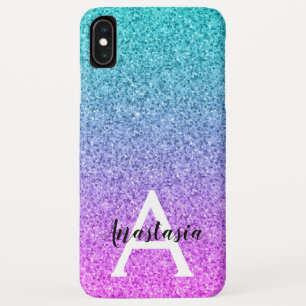 Case-Mate iPhone Case Glamour Violet Aqua Paillettes Brillant Dégradé Mo
