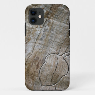 Coques Pour iPhone Gland gravé d'effet sur le bois