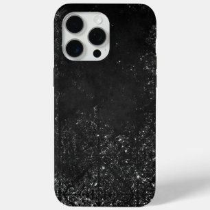 Coque Case-Mate iPhone Glimmery Onyx Grunge   Tambour noir argenté