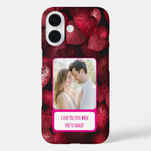 Coque Pour iPhone 16 Glittery Love When You're Hangry