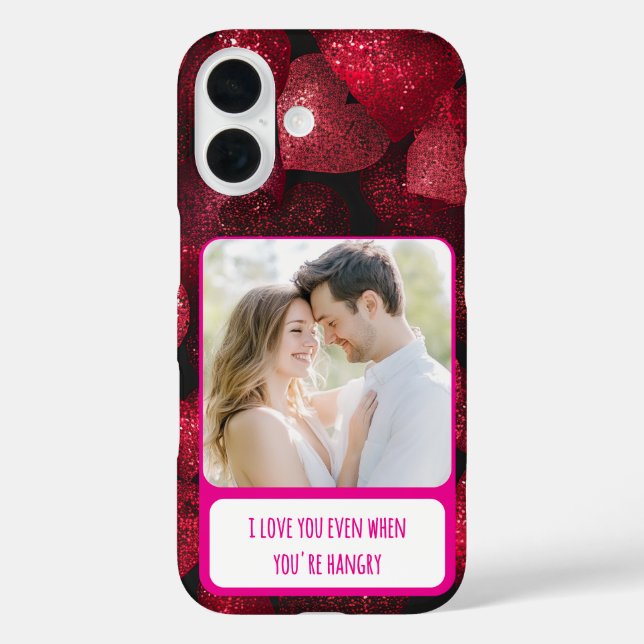Coques Case-Mate iPhone Glittery Love When You're Hangry (Verso)