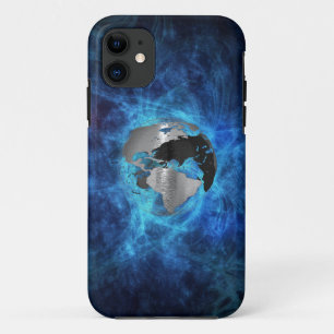 Coques Pour iPhone Globe de la terre en métal