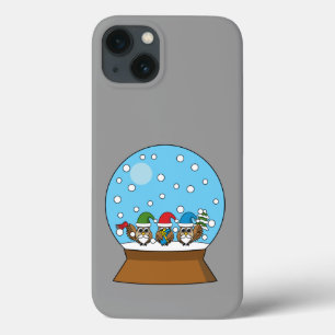 Case-Mate iPhone Case Globe des neiges avec trois Chouettes Gnomes