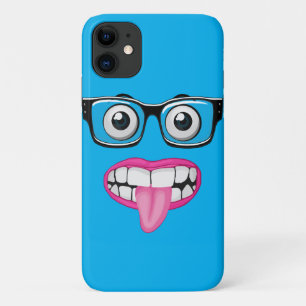 Case-Mate iPhone Case globes oculaires avec lunettes et bouche