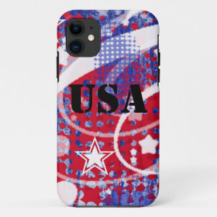 Case-Mate iPhone Case Gloire rouge, blanche et bleue Personnalisée