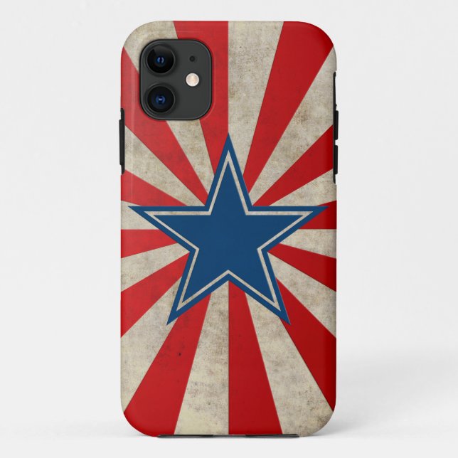 Coques Case-Mate iPhone Gloire vieillissante - Rouge, Blanc et Bleu (Dos)