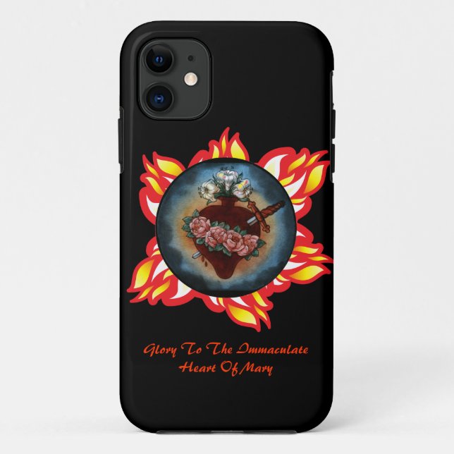 Coques Case-Mate iPhone Glory To The Immaculate Heart of Mary (Dos)