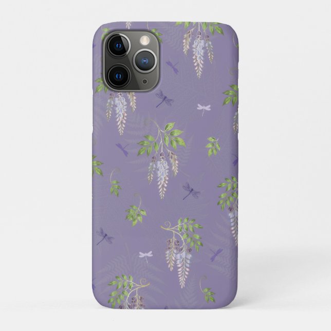 Coques Case-Mate iPhone Glycine, fougères et libellules (Dos)