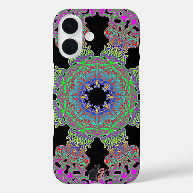 Coques Case-Mate iPhone Glyphe du spectre d'incandescence (Verso)