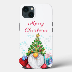 Case-Mate iPhone Case Gnome avec sapin de Noël Casquette et cadeau pour