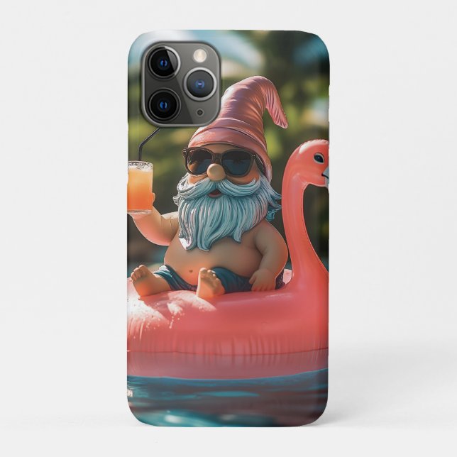 Coques Case-Mate iPhone Gnome d'été en lunettes de soleil sur flotteur de  (Dos)