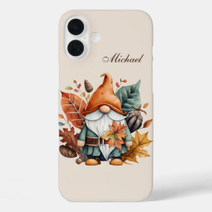 Coque Pour iPhone 16 Plus gnome saisonnier ajouter un nom