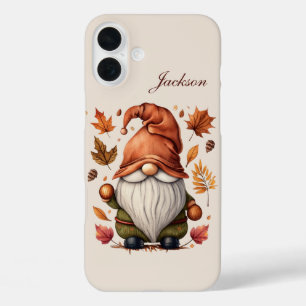 Coque Pour iPhone 16 Plus gnome saisonnier ajouter un nom