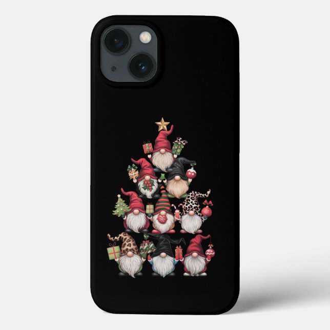 Coques Case-Mate iPhone Gnomes Arbre de Noël Drôle Noël Fêtes de Noël (Verso)